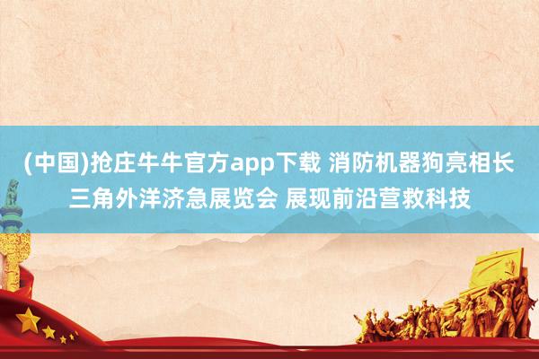 (中国)抢庄牛牛官方app下载 消防机器狗亮相长三角外洋济急展览会 展现前沿营救科技
