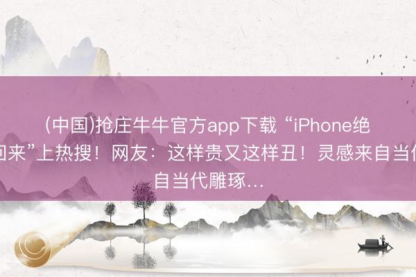 (中国)抢庄牛牛官方app下载 “iPhone绝版配件回来”上热搜！网友：这样贵又这样丑！灵感来自当代雕琢…