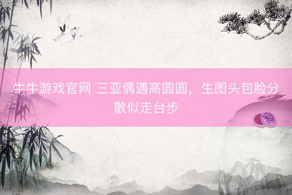 牛牛游戏官网 三亚偶遇高圆圆，生图头包脸分散似走台步